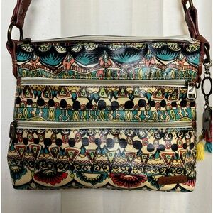 Sakroots Peace Hobo Boho Messenger Crossbody